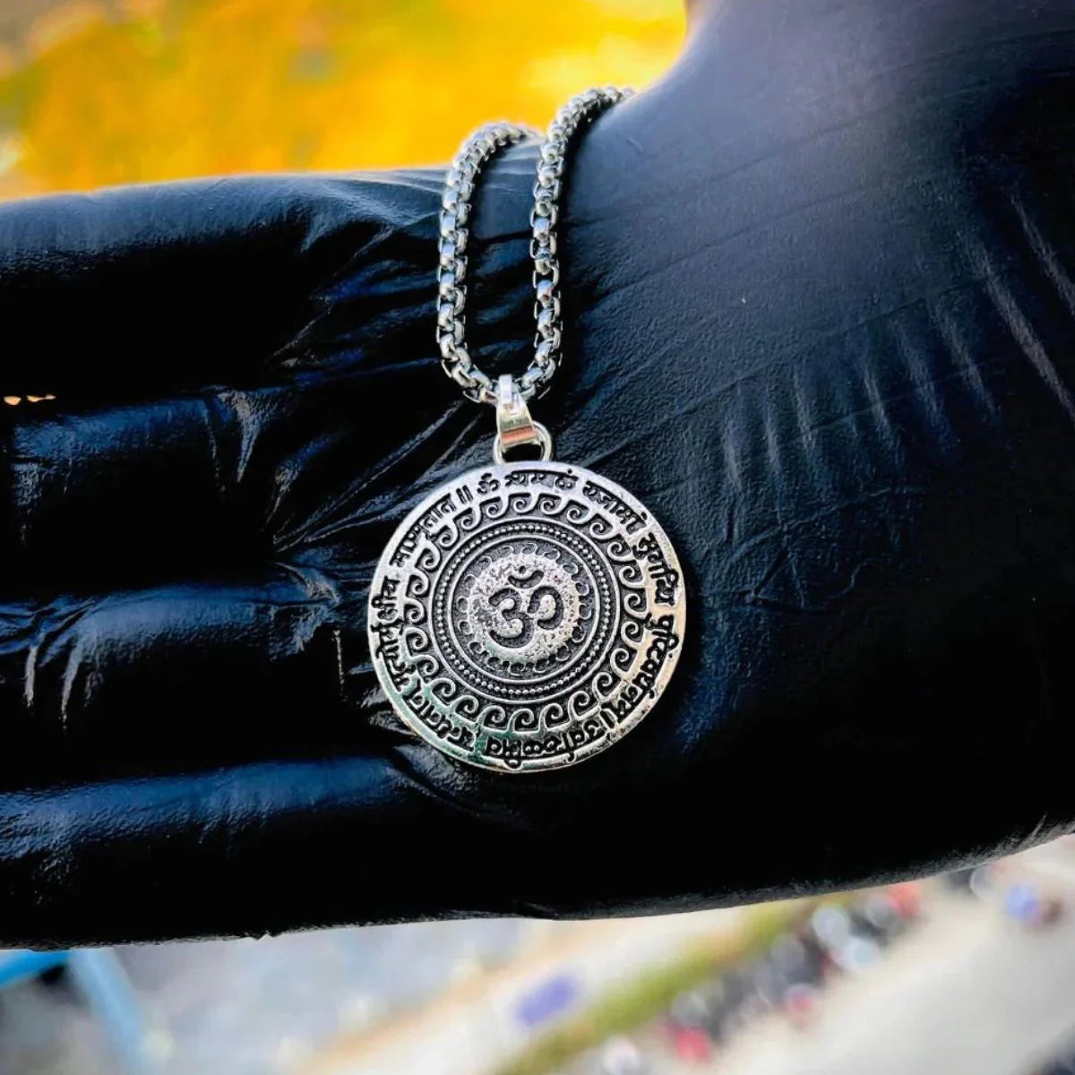 OM Mantra Stainless Steel Pendant: Daily Protection, Peace & Divine Energy