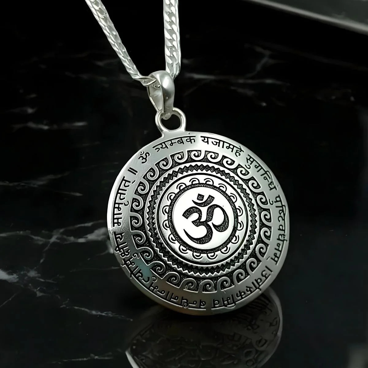 OM Mantra Stainless Steel Pendant: Daily Protection, Peace & Divine Energy