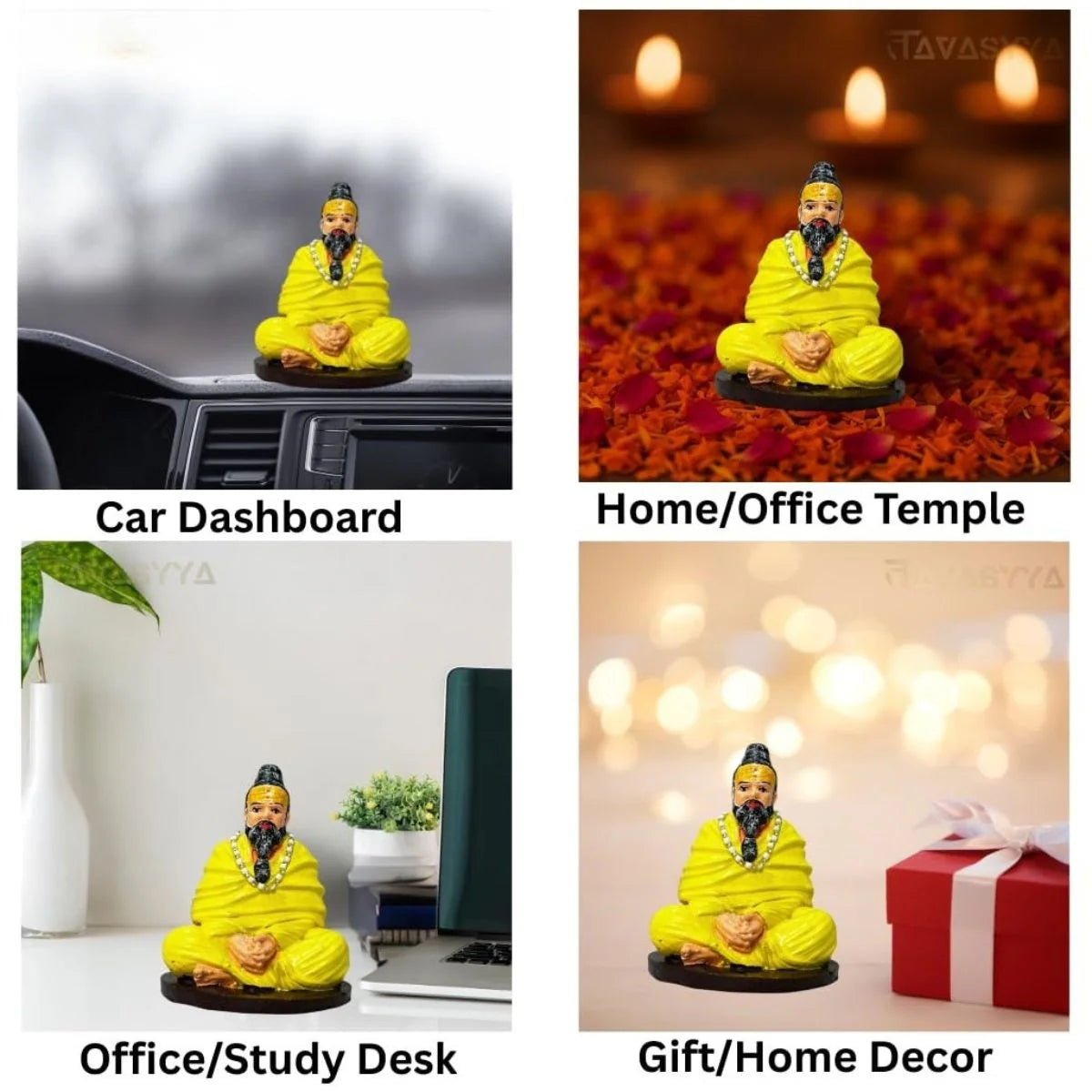 Premananda Ji Maharaj Idol (4.5 Inch): Divine Guidance for Your Home, Car & Workspace