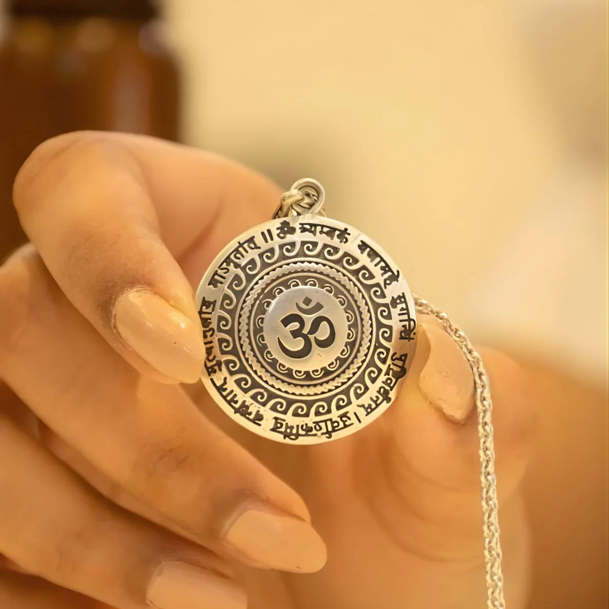 OM Mantra Stainless Steel Pendant: Daily Protection, Peace & Divine Energy