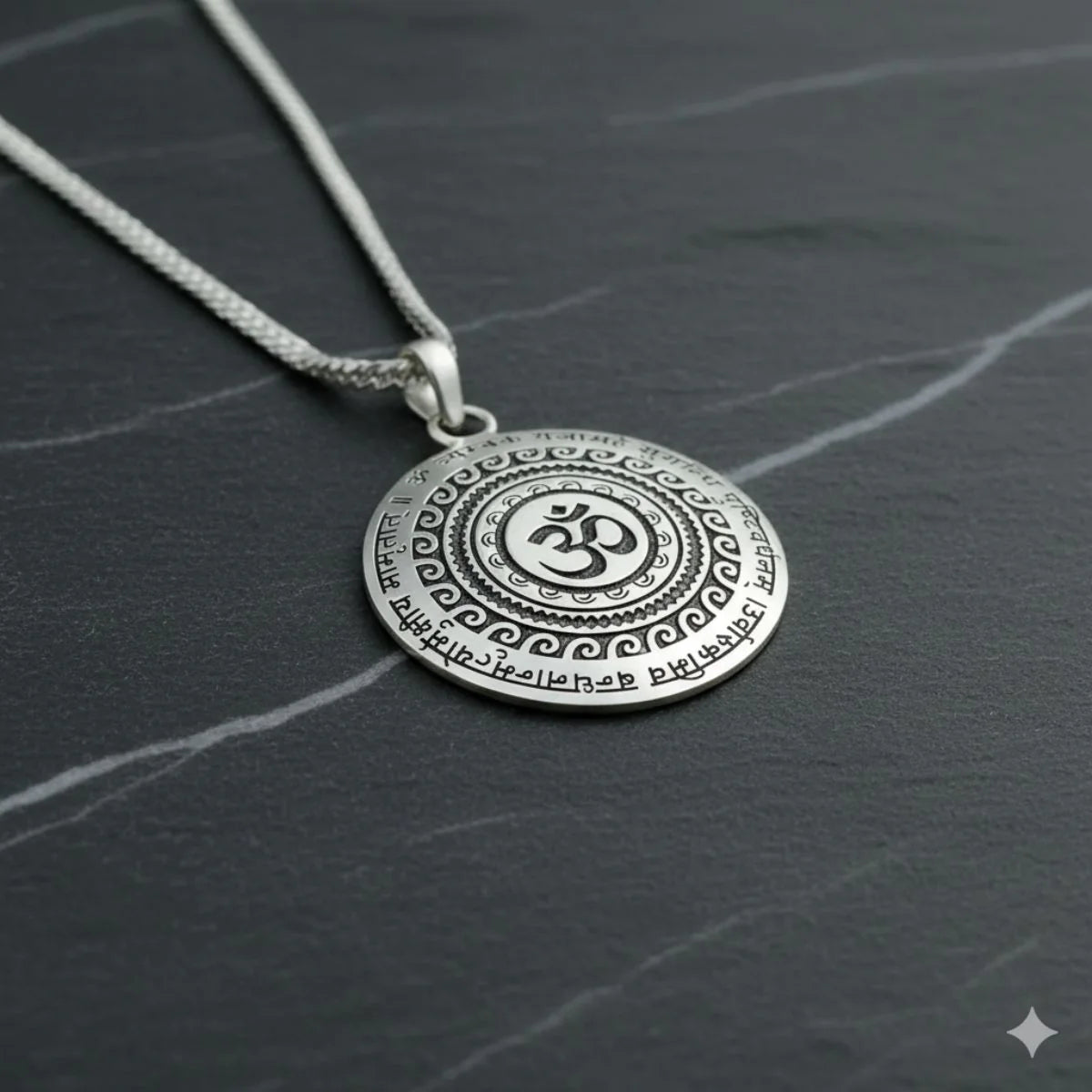 OM Mantra Stainless Steel Pendant: Daily Protection, Peace & Divine Energy